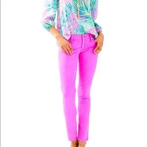 Lilly Pulitzer Worth pink skinny jeans